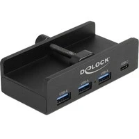 Abbildung von Externer USB 5 Gbps 4 Port Hub 3 x Typ A und 1 Type C™ mit Feststellschraube,