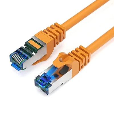 Abbildung von JAMEGA CAT 7 Patchkabel Ethernet RJ45 Netzwerkkabel Rohkabel LAN Kabel Kabel, CAT.7, RJ 45 Stecker (Ethernet) (100 cm)