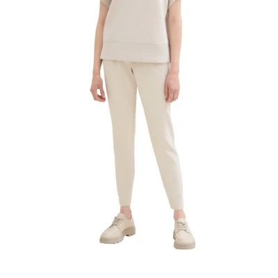 Abbildung von TOM Tailor Ankle Stoffhose, Damen, Größe: 40x32, Dusty beige