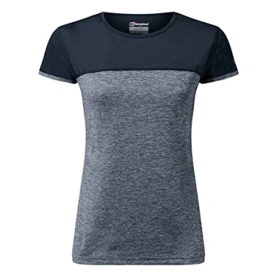 Abbildung von Berghaus Damen Voyager Kurzärmeliges Tech Base Layer Kurzarm t shirt, Grau/Schwarz, 36 EU