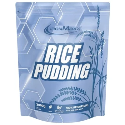 Abbildung von IronMaxx Rice Pudding 2000g Beutel Hochwertiges Instant Reismehl zur Zubereitung von Reispudding Veganer Reis als fettarme und zuckerarme Quelle für Energie