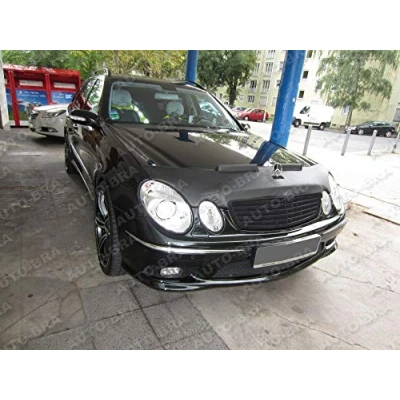 Abbildung von AUTO Bra AB 00307 kompatibel mit Mercedes Benz MB für E Klasse W211 Bj. 2002 2006 vorfacelift Haubenbra Steinschlagschutz Tuning Bonnet