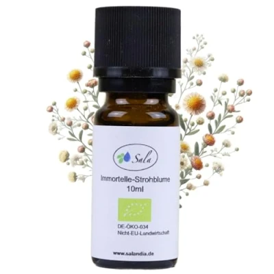 Abbildung von Sala Strohblumenöl Aroma Immortelle Öl naturrein BIO zum Verzehr 10 ml