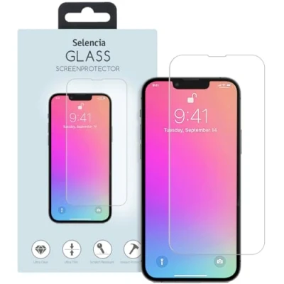 Abbildung von Apple iPhone 13 Pro Panzerglas Selencia Displayschutz Gehärtetes Glas aus gehärtetem / 14