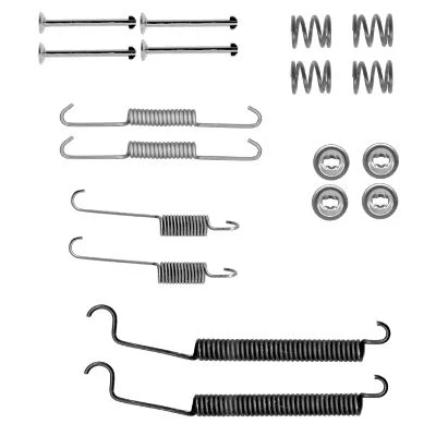 Abbildung von TEXTAR 97037900 Zubehörsatz, Bremsbacken RENAULT: TWINGO 1, CLIO 2, Thalia PEUGEOT: 206 SW