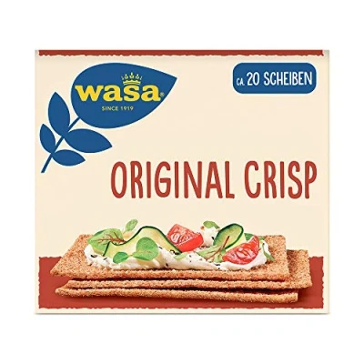 Abbildung von Wasa Knäckebrot Crisp Original, 18er Pack (18 x 200g)