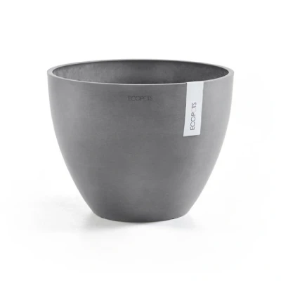 Abbildung von Ecopots Antwerpen konisch 50 cm grau Pflanze/Blumentopf
