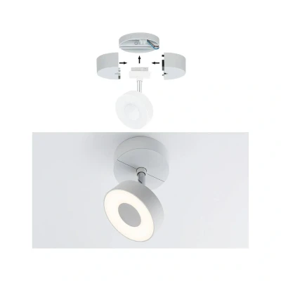 Abbildung von Paulmann Schienensystem Leuchten URail Schienenspot Base Einzelspot max. 50W 230V, (1 tlg)