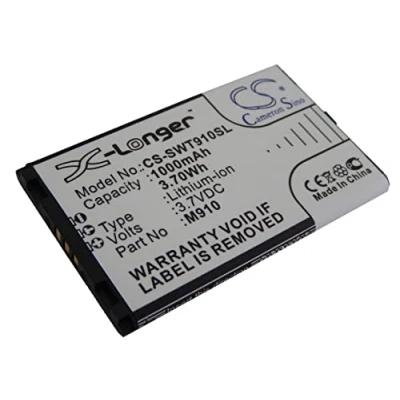 Abbildung von vhbw Akku Ersatz für M910 Handy Smartphone Telefon (1000 mAh, 3,7 V, Li Ion)
