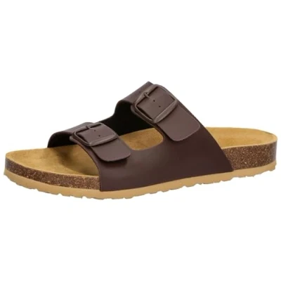 Abbildung von LICO Bioline Pantolette flach, Herren, Größe: 39, Braun Schuhe