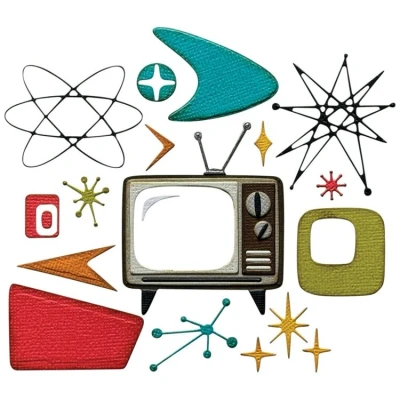 Abbildung von Sizzix Thinlits Die by Tim Holtz Vault Atomic Retro (24pcs) (666875)