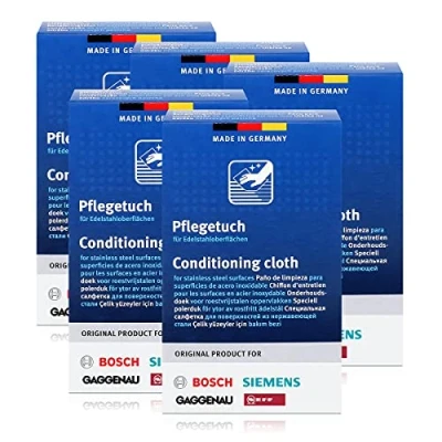 Abbildung von BSH Edelstahlpflegetücher für Bosch, Siemens, Gaggenau, Neff (5er Pack)