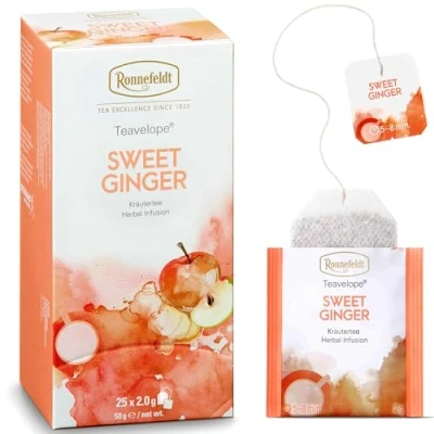 Abbildung von Ronnefeldt Teavelope &quot;Sweet Ginger&quot; Früchte Gewürzteemischung, 25 Teebeutel, 50 g