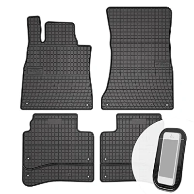 Abbildung von Gummimatten Auto Fußmatten Gummi Automatten Passgenau 4 teilig Set passend für Mercedes S Klasse W222 Stufeheck ab 2013