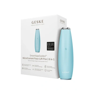 Abbildung von Geske SMARTAPPGUIDED Microcurrent Facelift PEN 6 IN 1 Gesichtspflege Zubehör, Größe: One Size, Turquoise