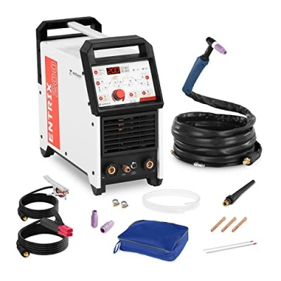 Abbildung von Stamos Welding Group Alu Schweißgerät WIG AC/DC ENTRIX 200 Schweißmaschine für Aluminium Schweissgerät elektro MMA A 230 V Puls