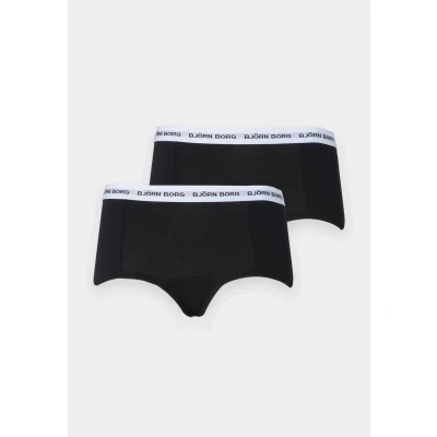 Abbildung von Björn Borg 2P Core Logo Minishorts Schwarz Baumwolle Small Damen