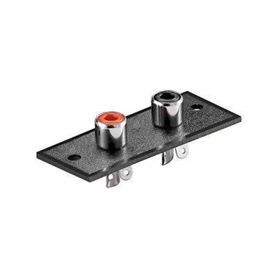 Abbildung von Wentronic CP 02 2 x RCA FM Schwarz, Rot Aderverbinder Verbinder Fäden (schwarz, rot)