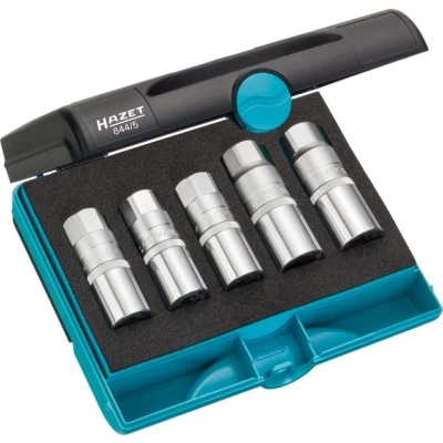 Abbildung von HAZET 844/5 Bolzenausdreher 5 185 Safety Insert System, SmartCase Chrom Vanadium Stahl