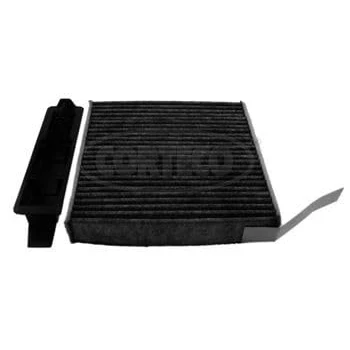 Abbildung von CORTECO 80004402 Innenraumfilter Aktivkohlefilter 222 190 43 RENAULT: CLIO 3, TWINGO 2, Modus / Grand Modus, DACIA: Duster SUV, Sandero I, Logan I MCV