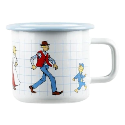 Abbildung von Muurla Kindergeschirr Set Tasse Michel aus Lönneberga The Katthult Folks Weiß (370 ml)