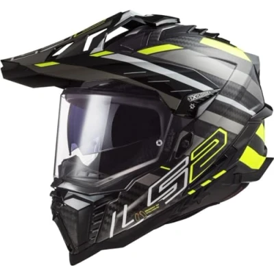 Abbildung von LS2 MX701 Explorer Carbon Edge Black/Hi Vis Yellow XS Helm