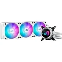Abbildung von ASUS ROG STRIX LC III 360 ARGB White All in One Flüssig CPU Wasserkühlung weiß (drei adressierbare Lüfter, Anti Vibrations Gummi, kompatibel mit Intel LGA 1700, 1200, 115X, AMD AM5, AM4)