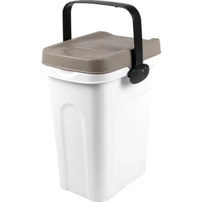 Abbildung von Kerbl Petfood Container (fest verschließbar, für ca. 2,5 kg Trockenfutter, Farbe grau/weiß, luftdichte Aufbewahrung, Futter, Aufbewahrung) 80547
