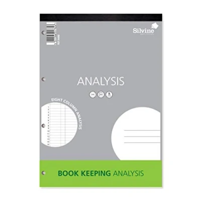 Abbildung von Silvine Analysis Buchhaltungs Notizbuch, A4