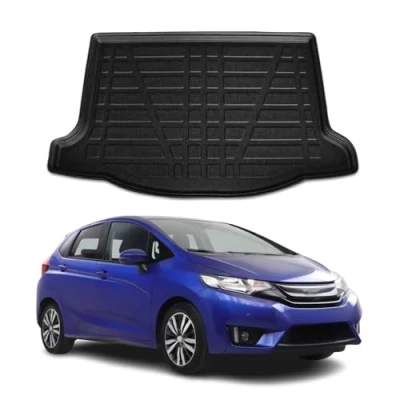 Abbildung von OMAC Kofferraumwanne Laderaumwanne kompatibel mit Honda Jazz 2015 2021 Gummi TPE Schwarz
