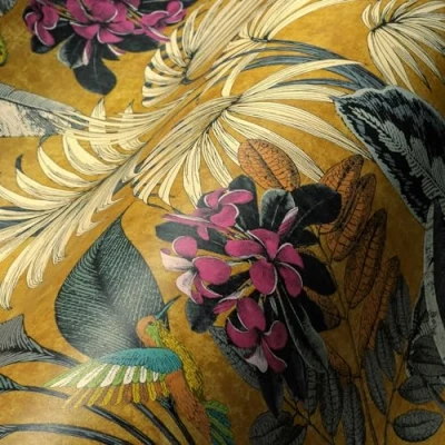 Abbildung von A.S. Création Vliestapete &quot;PintWalls Dschungeltapete Floral&quot;, matt, Blätter Bunt