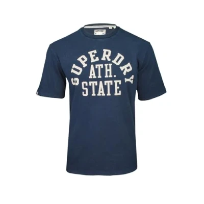 Abbildung von Superdry Athletic Essential Graphic Tshirt print, Herren, Größe: Small, Nautical navy