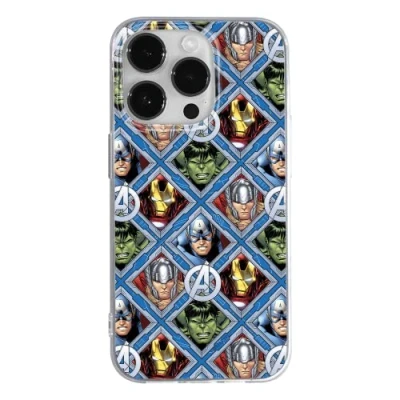 Abbildung von ERT GROUP Handyhülle für Apple iPhone 14 PRO MAX Original und offiziell Lizenziertes Marvel Muster Avengers 004 optimal an die Form des Handy angepasst, hülle aus TPU