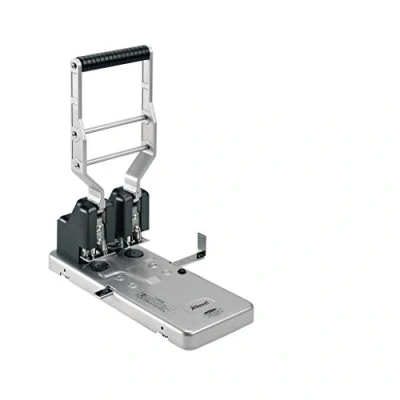 Abbildung von Rexel HD2150 Locher (2 fach Lochung, robustes Metall, Kapazität 160 x 80 g/qm) silberfarben/schwarz