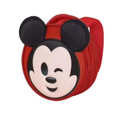 Abbildung von Disney Micky Maus Send Emoji Rucksack, Rot, 22 x cm, Kapazität 4 L