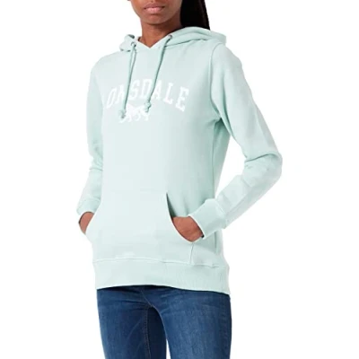 Abbildung von Lonsdale Balnacoil Kapuzenpullover, Damen, Größe: XL, Pastel green white