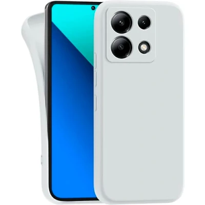 Abbildung von MyGadget Hülle kompatibel mit Xiaomi Redmi Note 13 Pro 5G Poco X6 robuste Handyhülle TPU Case Slim Silikonhülle Back Cover Kratzfest Schutzhülle Matt Weiß