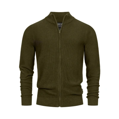 Abbildung von Indicode Jeans Inwestmoon Strickjacke, Herren, Größe: Small, Army