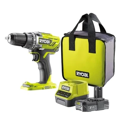 Abbildung von Ryobi One+ R18DD3 120S Bohrmaschine/Schrauber kabellos 2 Gang Schnellspannbohrfutter 13 mm 50 N m 18 V