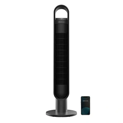Abbildung von Cecotec Turmventilator mit Fernbedienung und Timer EnergySilence 9190 SkyLine Ionic Connected, 60W, Höhe 40&quot;, 3 Geschwindigkeiten, Automatische Schwenkfunktion, WLAN Steuerung Ionisator