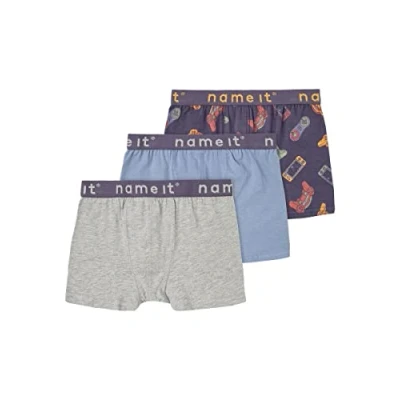 Abbildung von NAME IT Jungen Nkmboxer 3p Stonewash Game Noos Unterhose, Stonewash, 98 EU