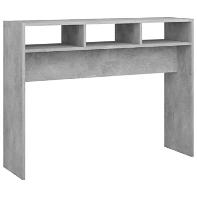 Abbildung von vidaXL Konsolentisch Konsole Beistelltisch Flurtisch Sideboard Ablagetisch Wandtisch Frisiertisch Schminktisch Betongrau 105x30x80cm Holzwerkstoff
