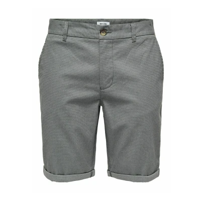 Abbildung von Only &amp; Sons Normal Geschnitten Shorts, Herren, Größe: Small, Grey pinstripe