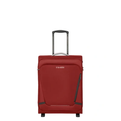 Abbildung von Travelite Handgepäck Koffer mit 2 Rollen für Condor + Ryanair, integriertes Zahlenschloss, Bordtrolley Jetpack: Kompakter Weichgepäck Trolley Aufsteckfunktion, 55x40x20 cm, 41 l, 2,2 kg