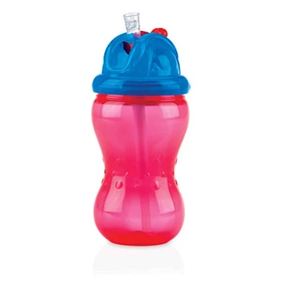 Abbildung von Nuby Tropfbecher Flip ItTM Rot 360 ml 12 m+ Tasse mit Strohhalm
