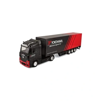 Abbildung von Bburago Sammlerauto Streetfire MB Actros mit Aufleger Firestone, Maßstab 1:43