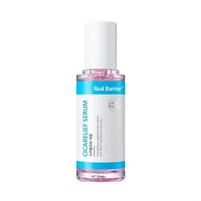 Abbildung von Real Barrier Cicarelief Serum 40ml, revitalisierender Centella Calming Komplex, rosafarbenes Vitamin für unebene, empfindliche Aknehaut, punktuelle Pflege mit Cica, reduziert Falten, Calamine