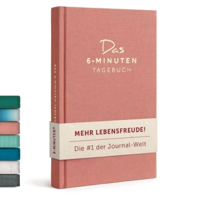 Abbildung von 6 Minuten Tagebuch für Erwachsene 2025 (Das Original) Achtsamkeitstagebuch, Wissenschaftlich Fundiertes Journal Buch Dankbarkeitstagebuch Mehr Resilienz &amp; Selbstliebe