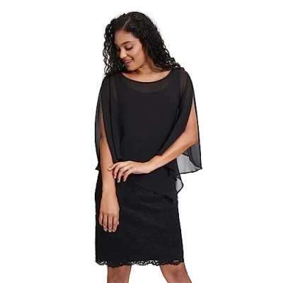 Abbildung von Vera Mont MIT Spitze Freizeitkleid, Damen, Größe: 40, Schwarz