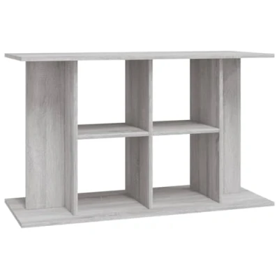Abbildung von vidaXL Aquariumständer, Aquarium Unterschrank mit viel Stauraum, Tisch Stabiler Oberplatte, Aquariumschrank Halter, Grau Sonoma Holzwerkstoff